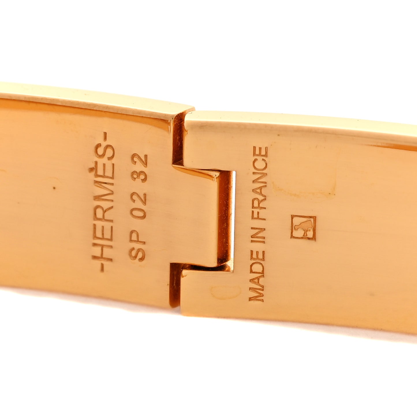 Enamel Narrow Clic Clac H Bracelet White