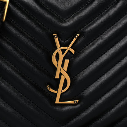 Saint Laurent Calfskin Matelasse Monogram Lou Camera Bag Black 8 of 12