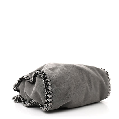 Stella McCartney Shaggy Deer Mini Falabella Fold Over Tote Light Grey 4 of 10