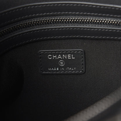 Chanel Iridescent Caviar Quilted Medium Boy Cosmetic Case Grey 5 of 6