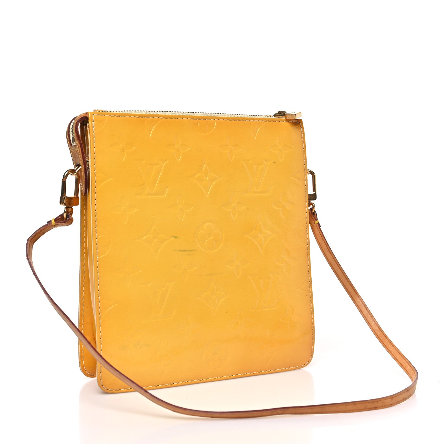 Louis Vuitton Vernis Mott Yellow 3 of 14