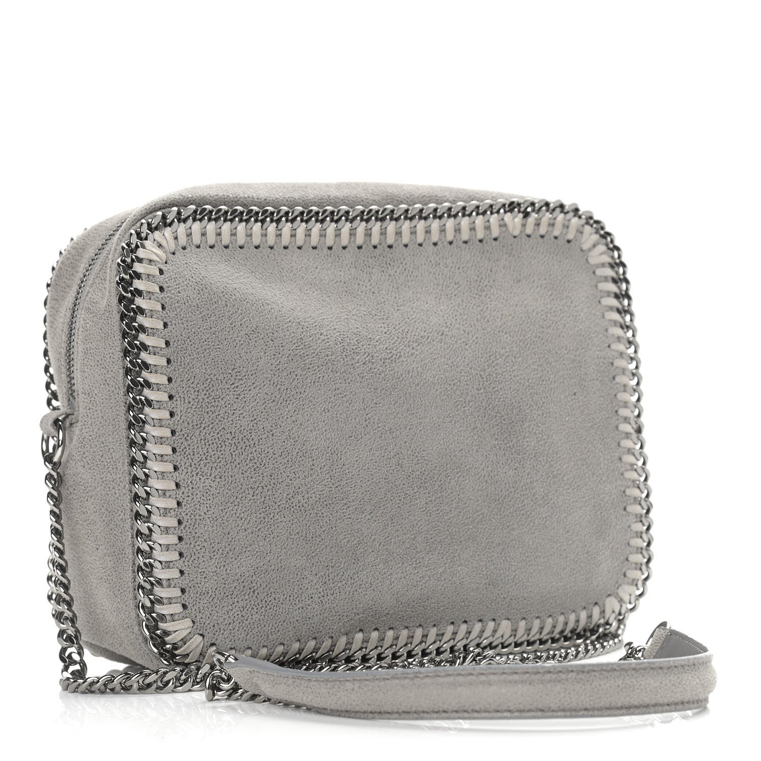 Stella McCartney Shaggy Deer Falabella Crossbody Camera Bag Light Grey 3 of 10