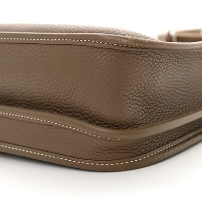Hermes Taurillon Clemence Evelyne III PM Etoupe 10 of 12