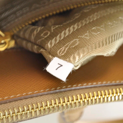 Prada Saffiano Lux Large Tote Caramel 10 of 11