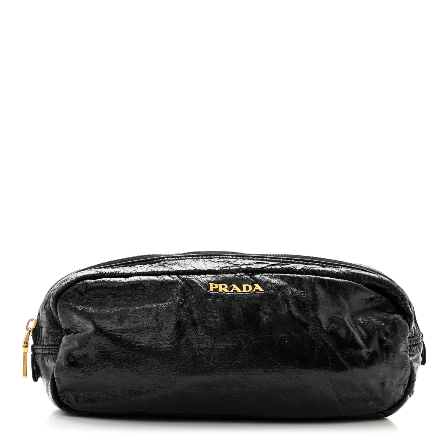 Prada Vernice Cosmetic Pouch Black 1 of 11