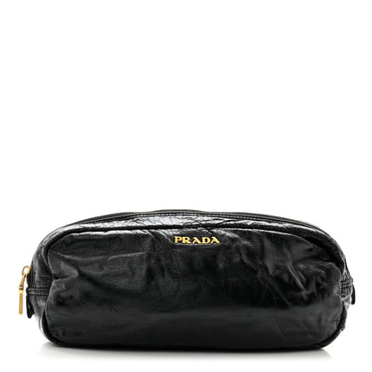 Prada Vernice Cosmetic Pouch Black 1 of 11