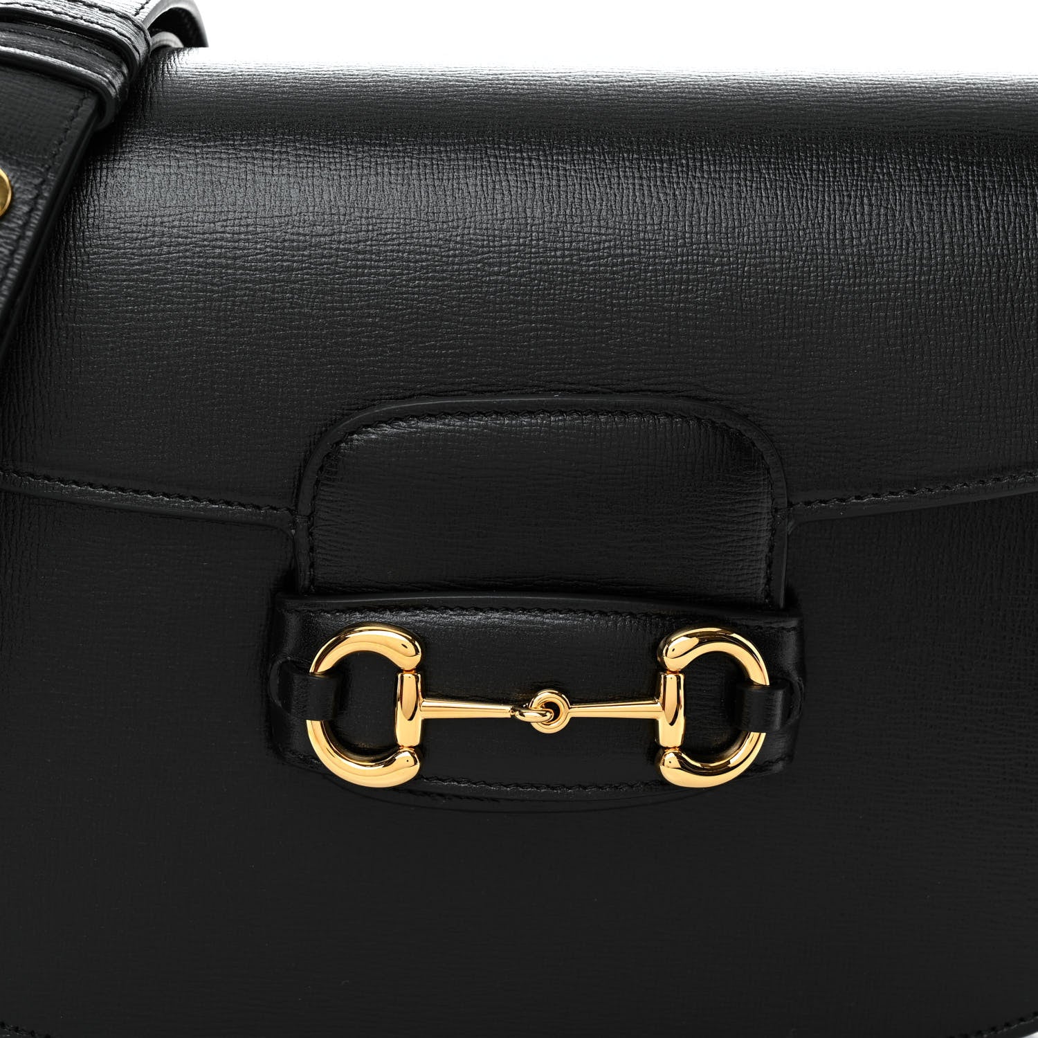 Gucci Azalea Calfskin Horsebit 1955 Shoulder Bag Black 6 of 9