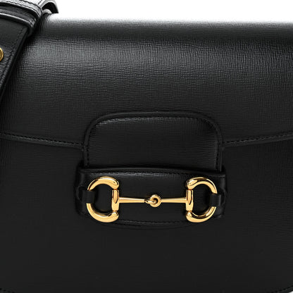 Gucci Azalea Calfskin Horsebit 1955 Shoulder Bag Black 6 of 9