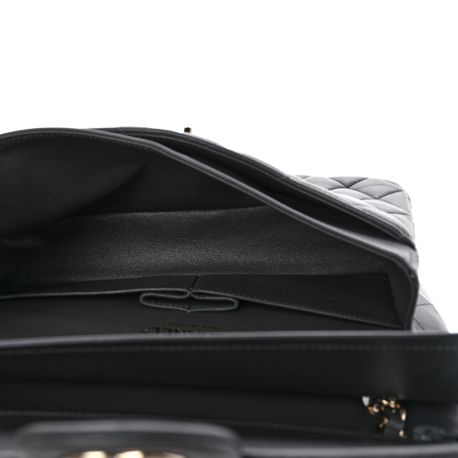 Chanel Lambskin Quilted Medium Double Flap Dark Grey 5 of 11