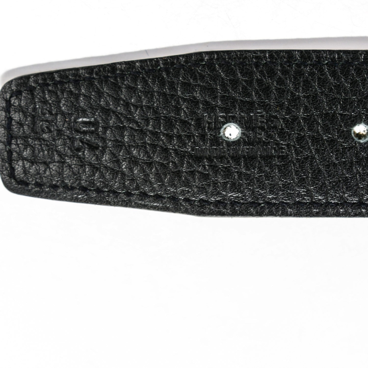 Hermes Togo Box 32mm Belt Strap 70 Black Noisette 2 of 4