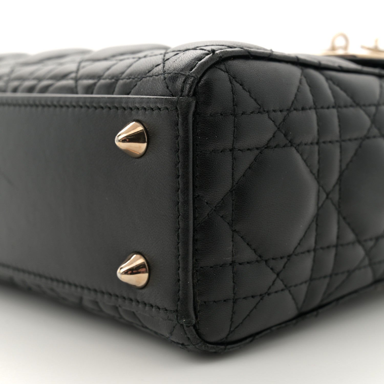 Christian Dior Lambskin Cannage Small My ABCDior Lady Dior Black 10 of 10