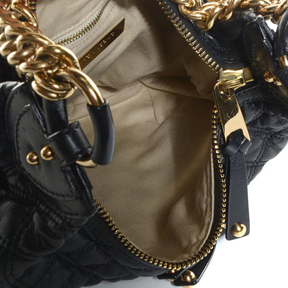 Marc Jacobs Leather Quilted Banana Chain Hobo Black 5 of 7