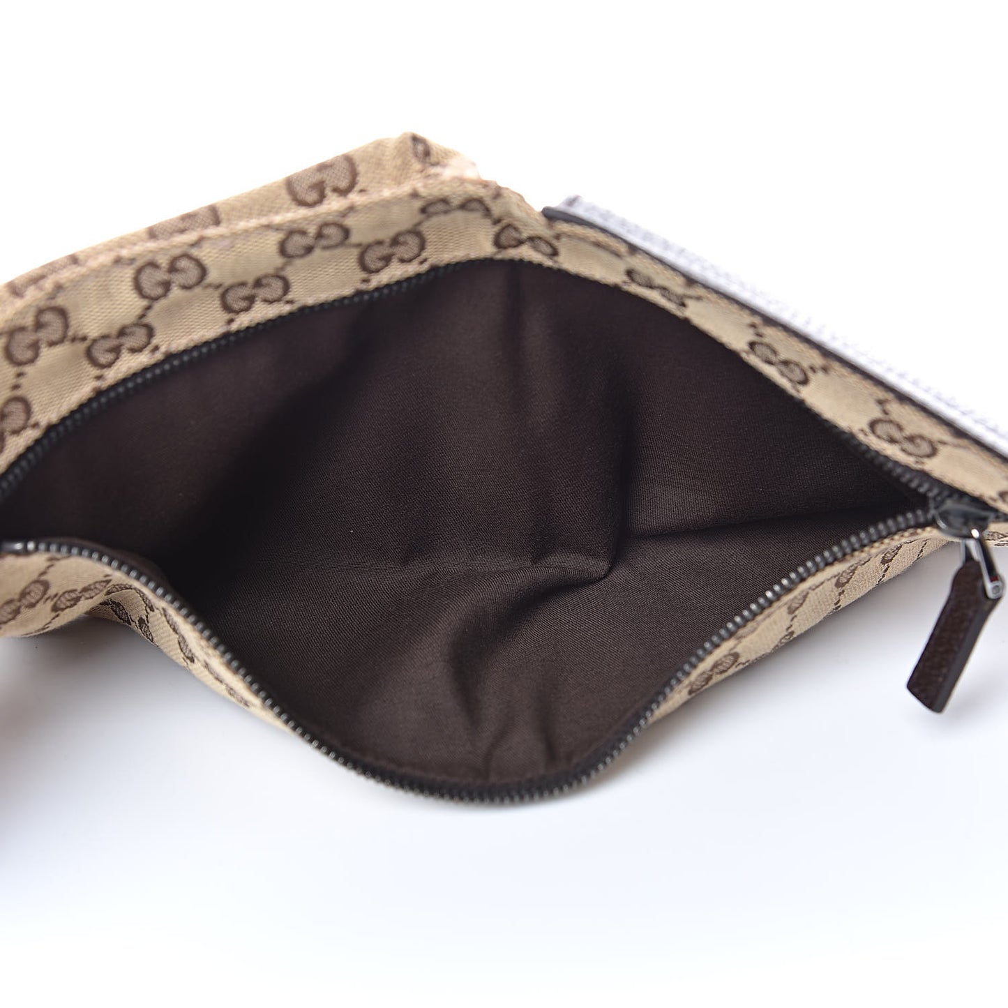 Monogram Web Belt Bag Dark Brown