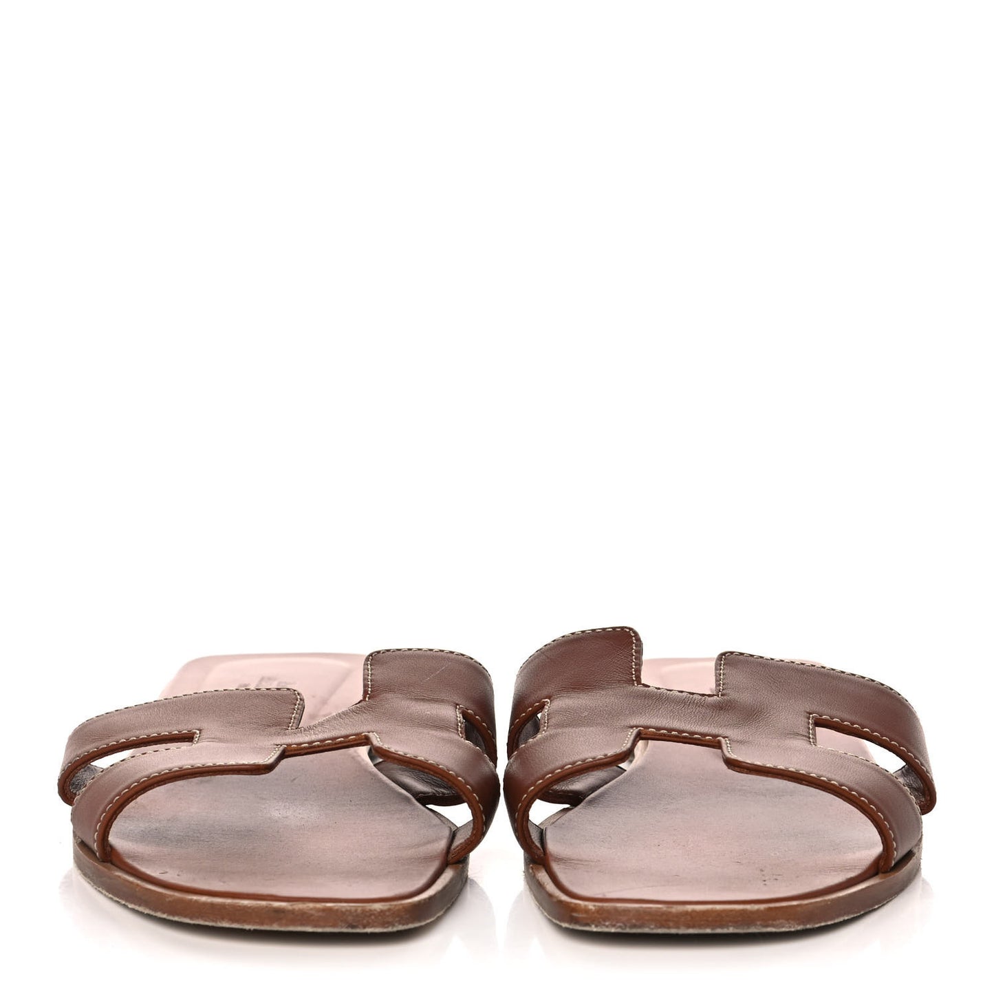 Box Calfskin Oran Sandals 39.5 Gold