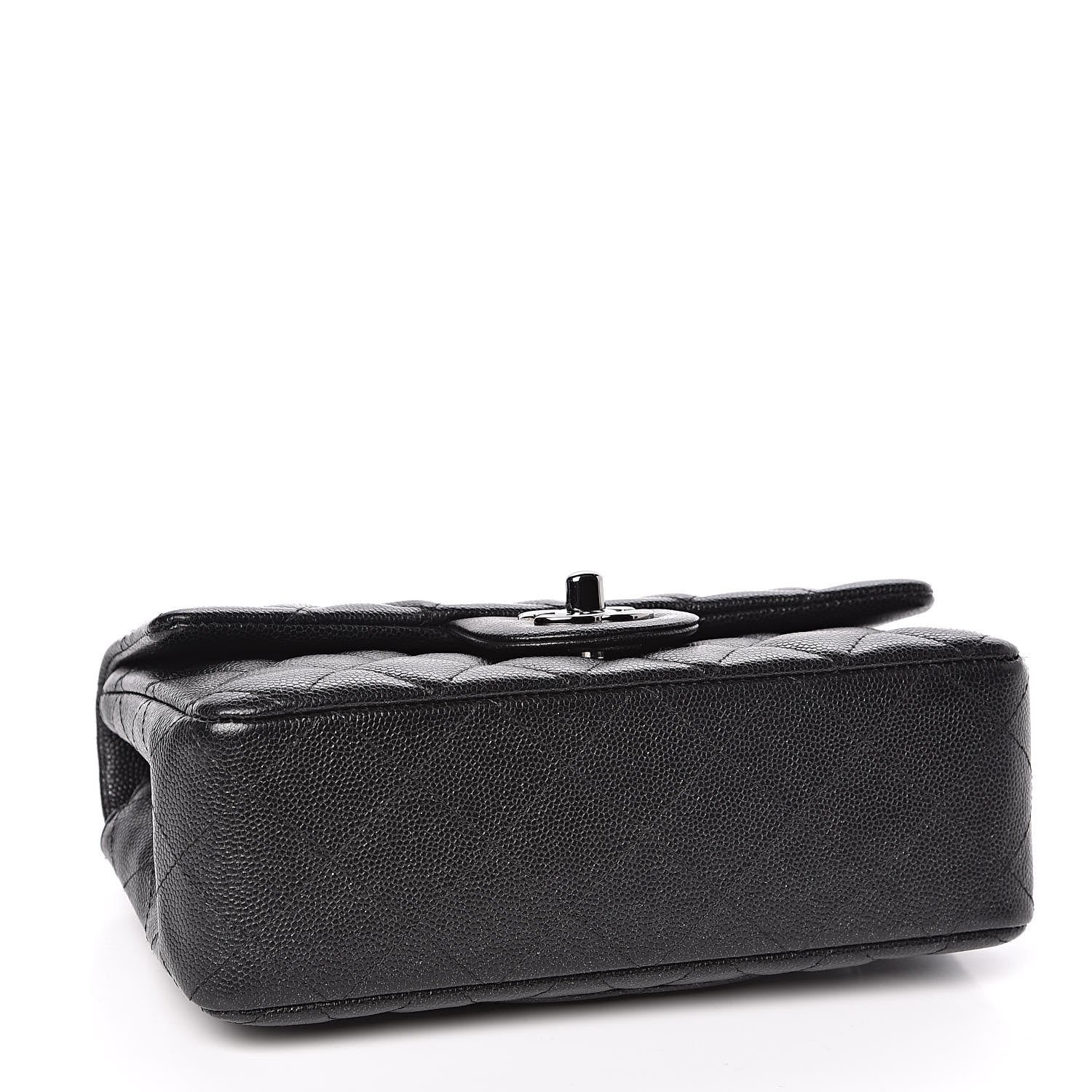 Chanel Iridescent Caviar Quilted Mini Rectangular Flap Black 4 of 11