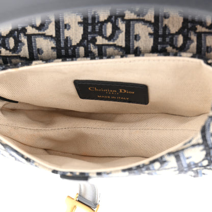 Christian Dior CHRISTIAN DIOR Oblique Mini Saddle Bag Blue 5 of 11