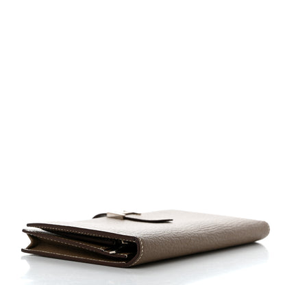 Hermes Chevre Mysore Bearn Gusset Wallet Etoupe 4 of 8