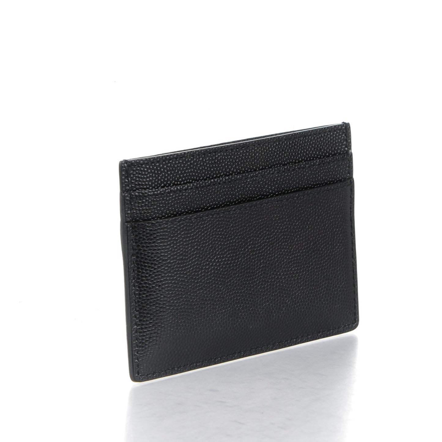 Grain De Poudre Monogram Credit Card Case Black