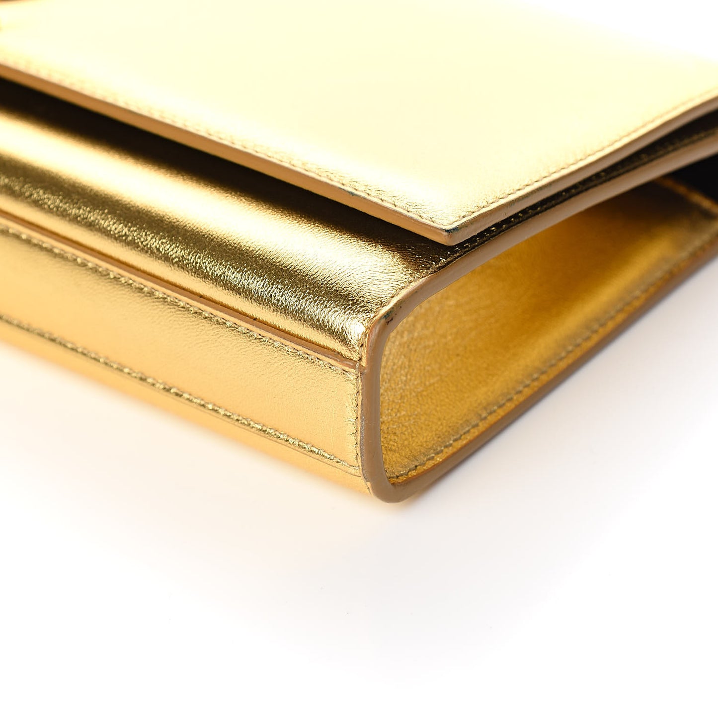 Metallic Calfskin Monogram Cassandre Clutch Ciad