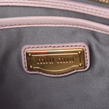 Miu Miu Nappa Matelasse Clutch Pomice Cammeo 7 of 16