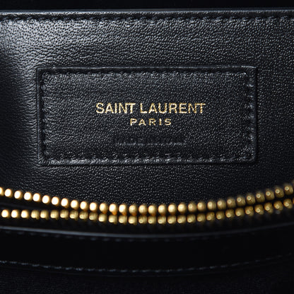 Saint Laurent Calfskin Y Quilted Monogram Small Loulou Chain Satchel Black 7 of 10