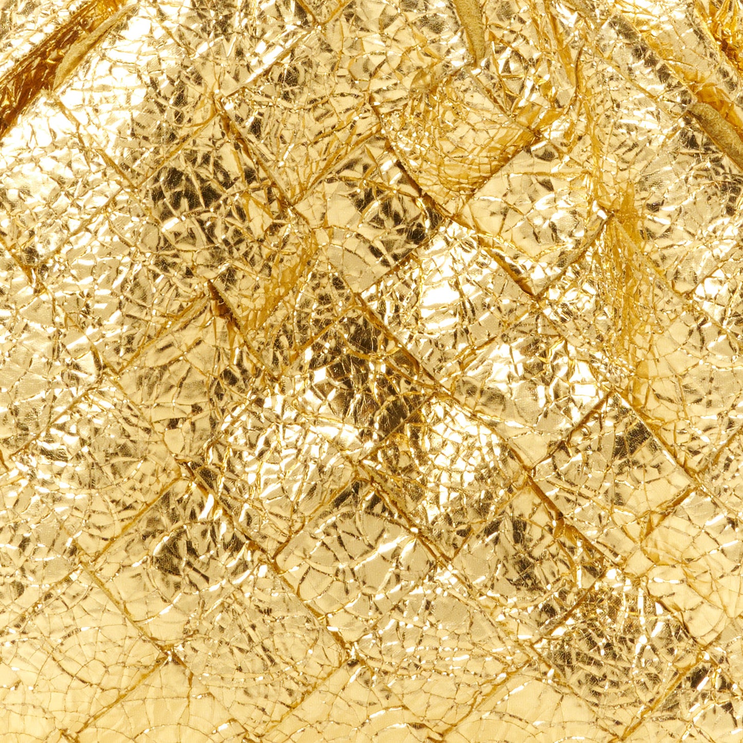 Metallic Nappa Intrecciato The Mini Pouch Oro