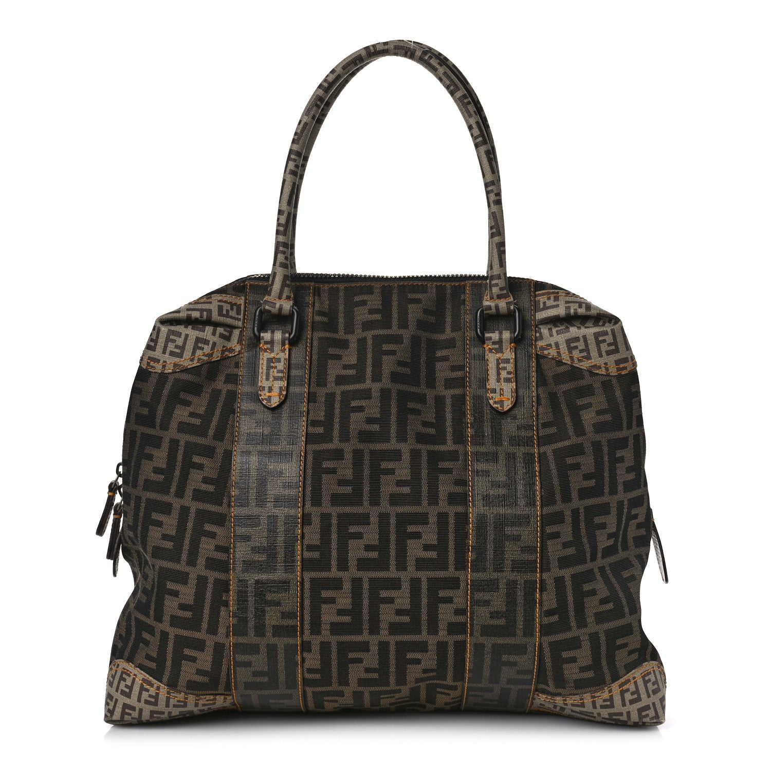Fendi Zucca Zucchino Spalmati Large B Mix Tote Tobacco 1 of 10