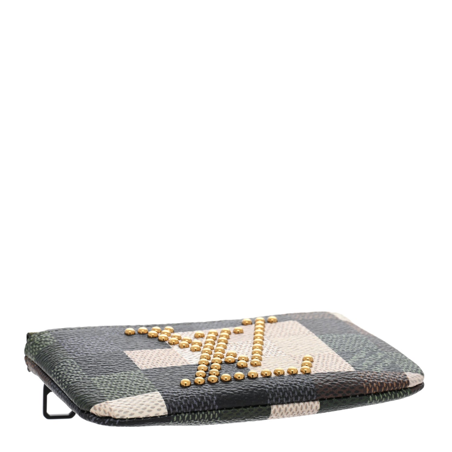 Louis Vuitton Damoflage Studded Pochette Cles Key Pouch Green 4 of 6