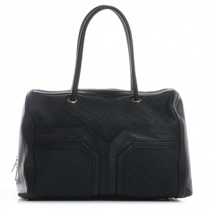 Saint Laurent Woven Lucky Chyc Boston Black 1 of 7