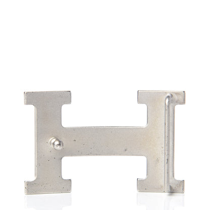 Hermes Polished Palladium 32mm H Belt Buckle Silver 3 of 4
