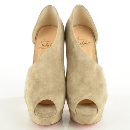 Christian Louboutin Suede Calfskin Verita 150 Booties 40.5 Pierre 2 of 7