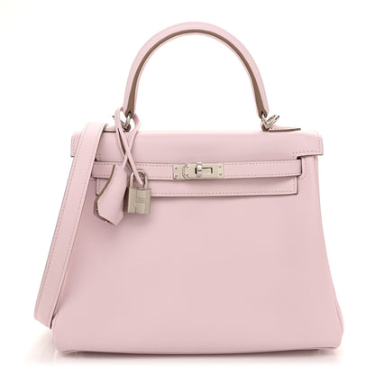 Hermes Swift Kelly Retourne 25 Mauve Pale 1 of 11