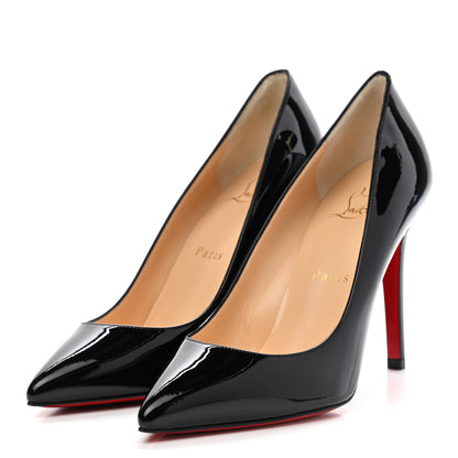 Christian Louboutin Patent Pigalle 100 Pumps 37 Black 3 of 9