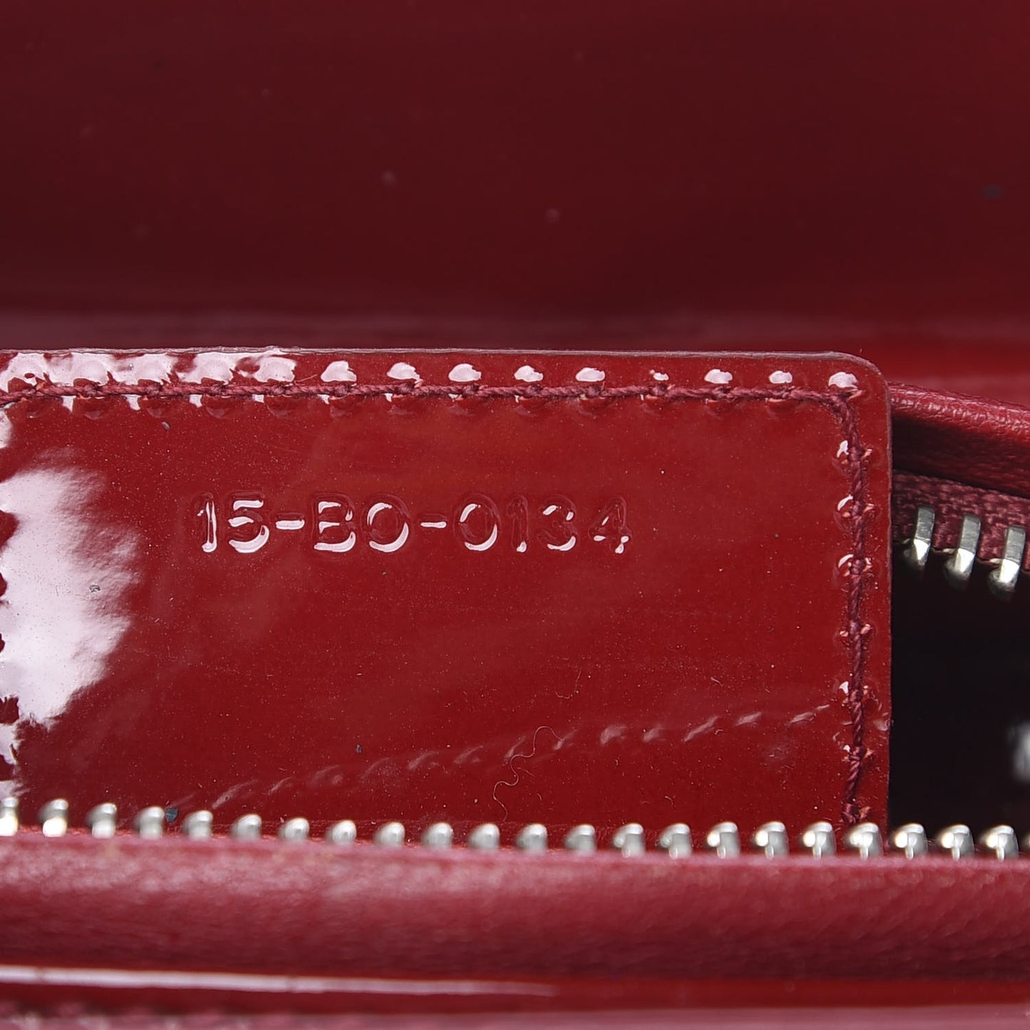 Patent Cannage Medium Lady Dior Red