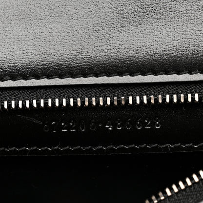 Gucci Boarded Dyana Lux Calfskin Web Monochrome Medium Bamboo 1947 Top Handle Bag Black 7 of 12