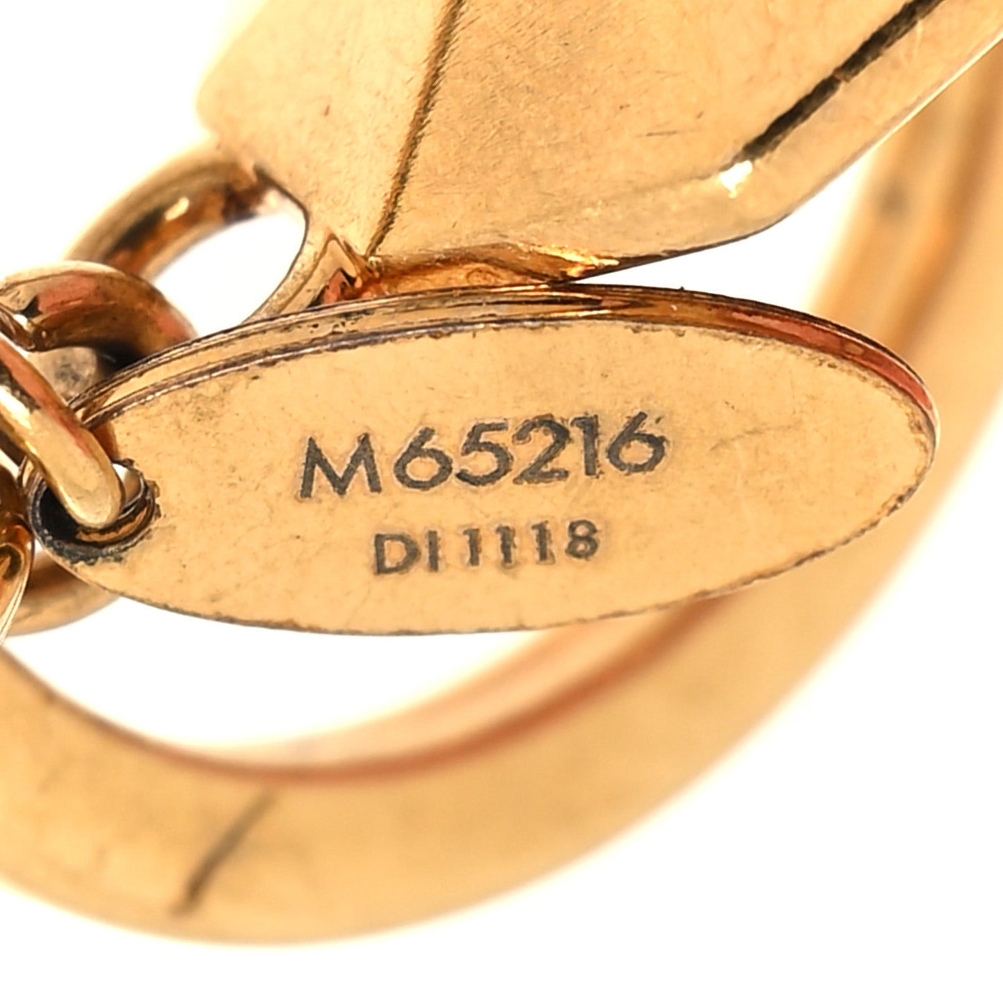 LV Facettes Bag Charm Key Holder Gold