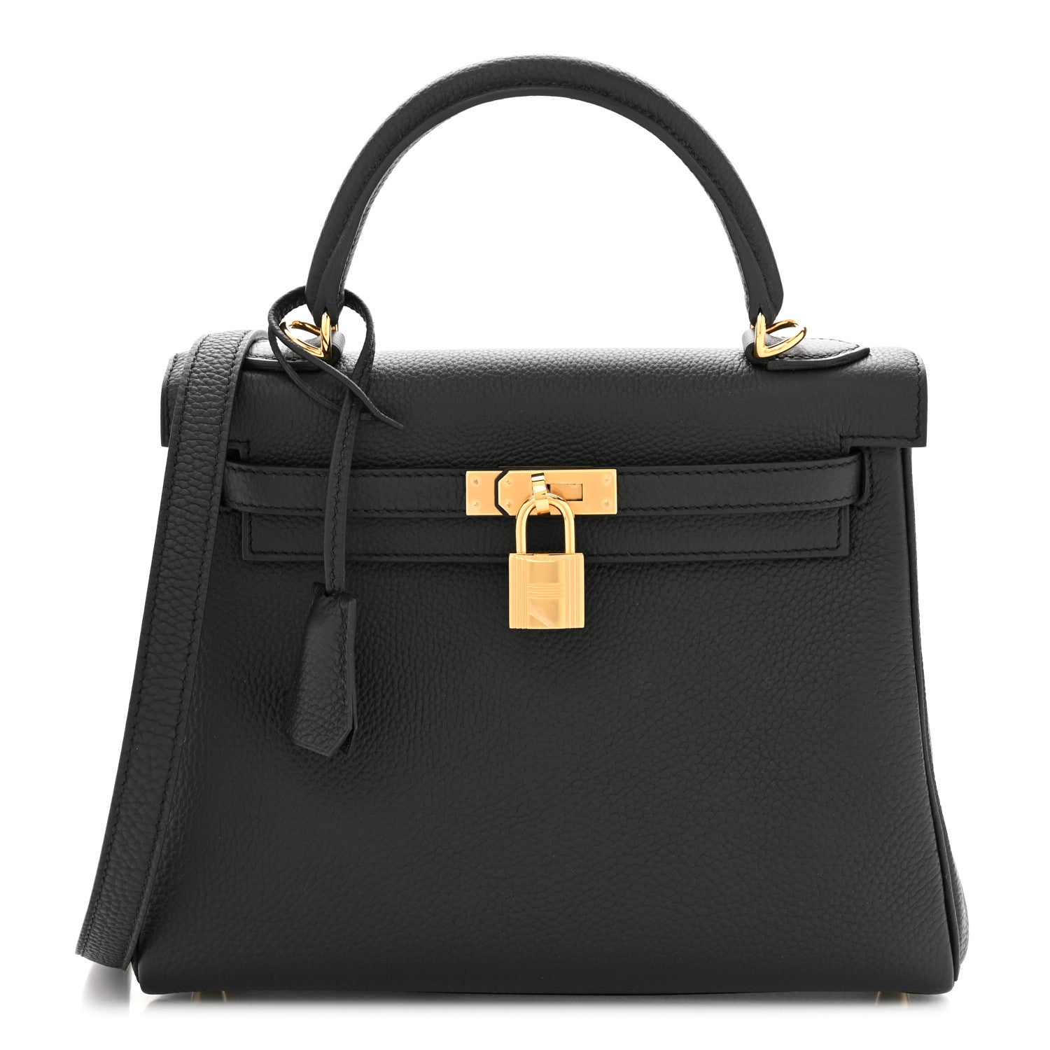 Hermes Togo Kelly Retourne 25 Black 1 of 11