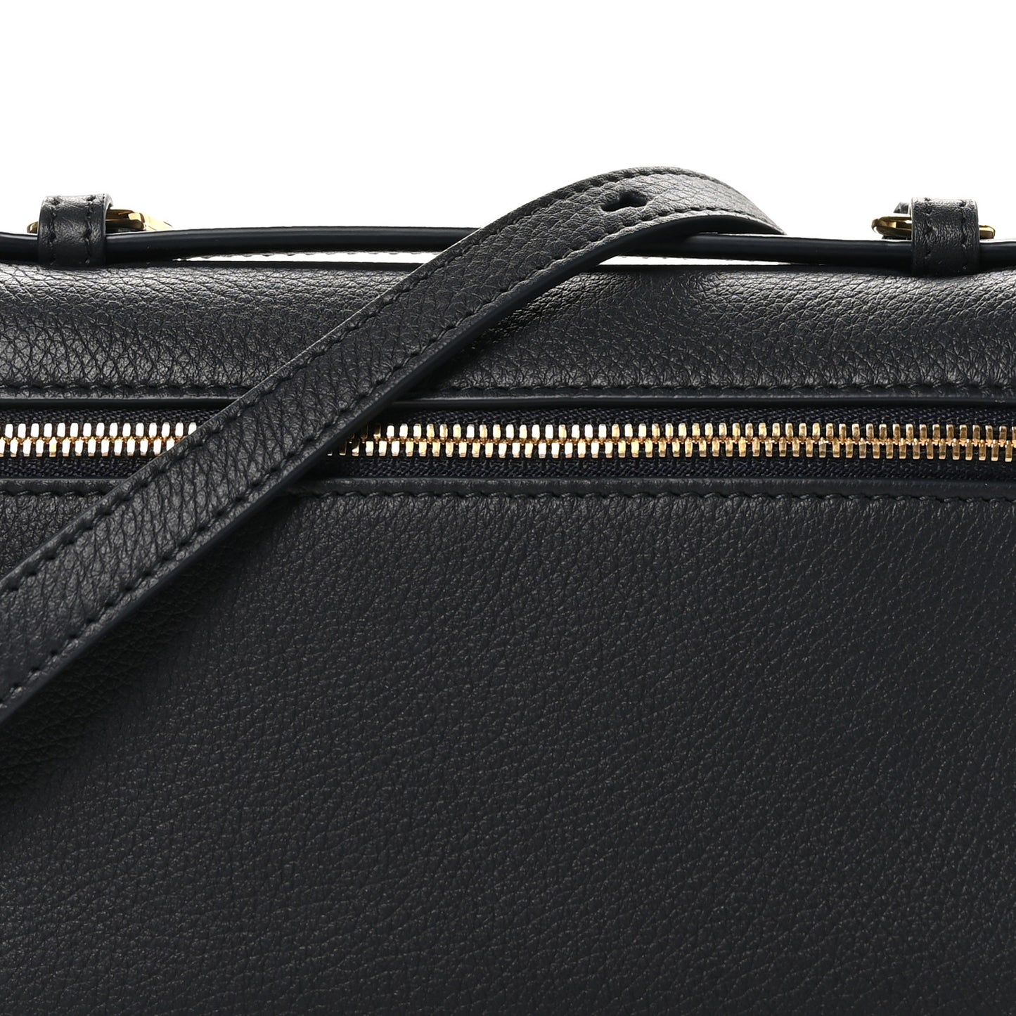 Grained Calfskin L19 Extra Pocket Pouch Navy Blue