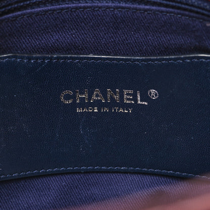 Chanel Iridescent Calfskin Quilted Large Just Mademoiselle Bowling Bag Red 8 of 17