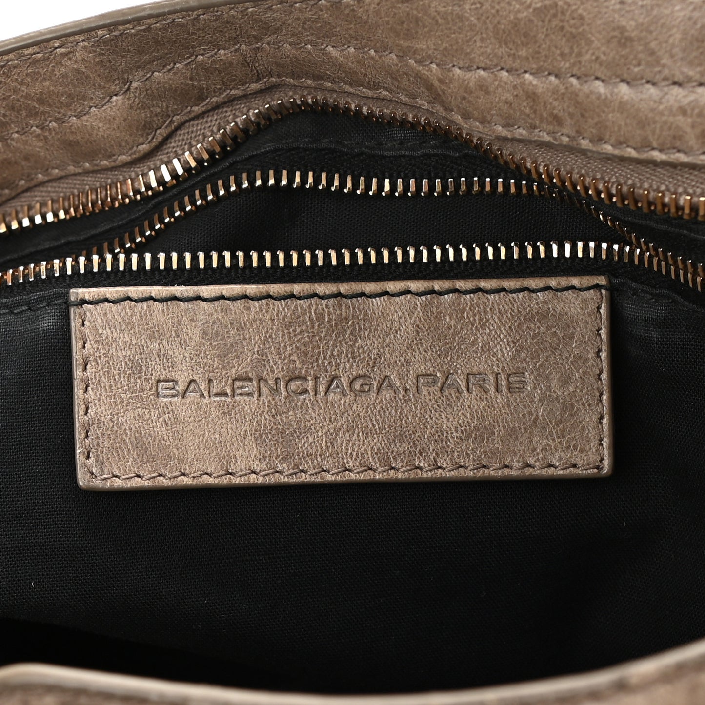 Agneau Giant 12 Rose Gold Hardware City Gris Poivre
