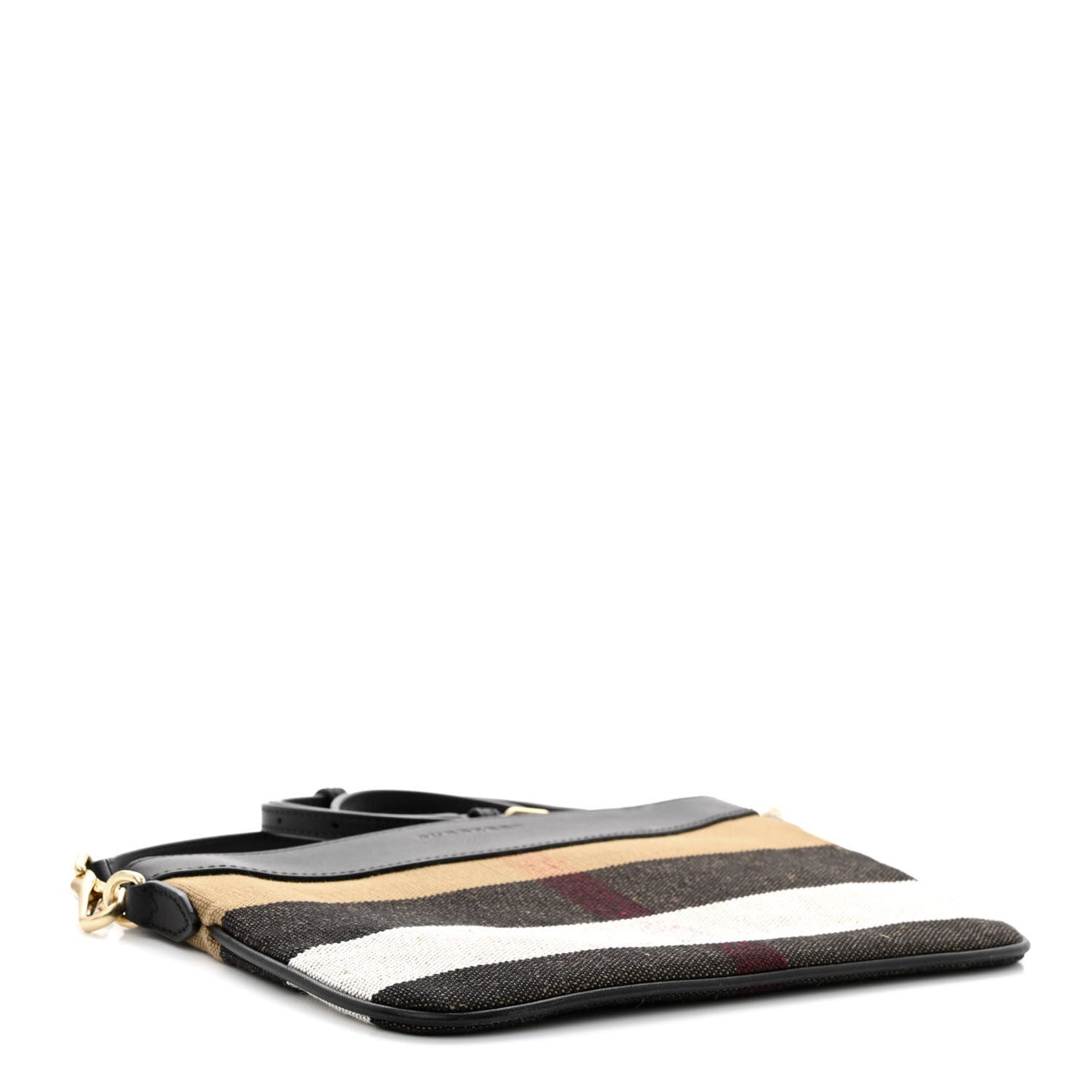 Mega Check Peyton Crossbody Clutch Bag Black