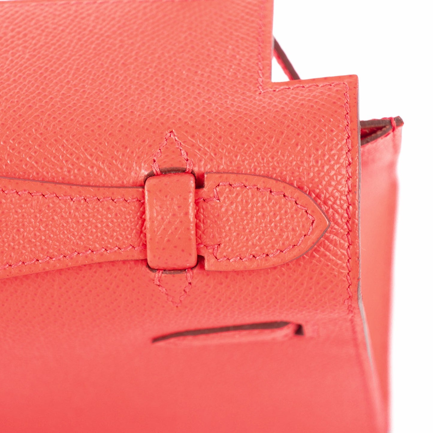 Epsom Kelly Pochette Clutch Rose Azalea