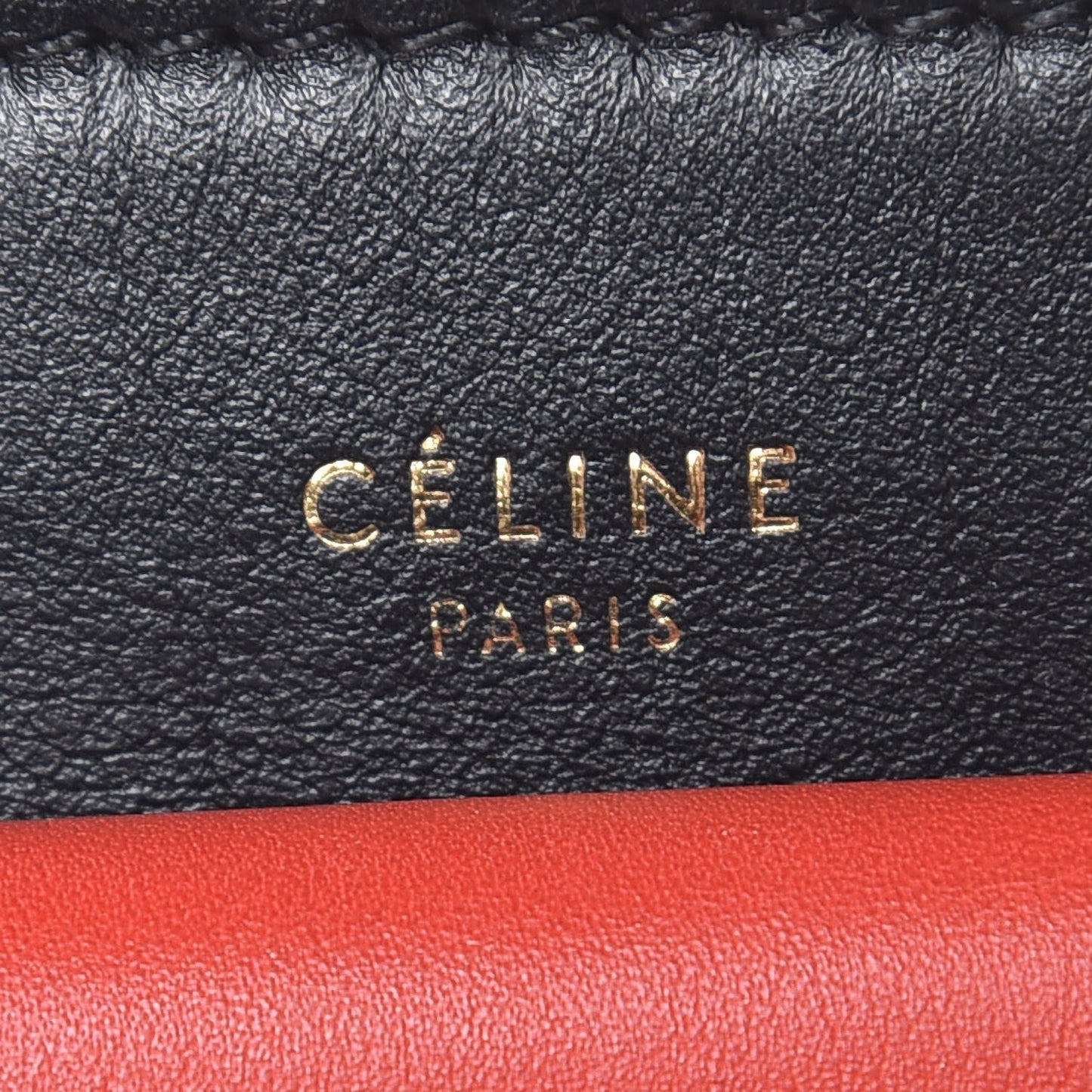 Smooth Calfskin Pony Hair Medium Pocket Clutch On Chain Black