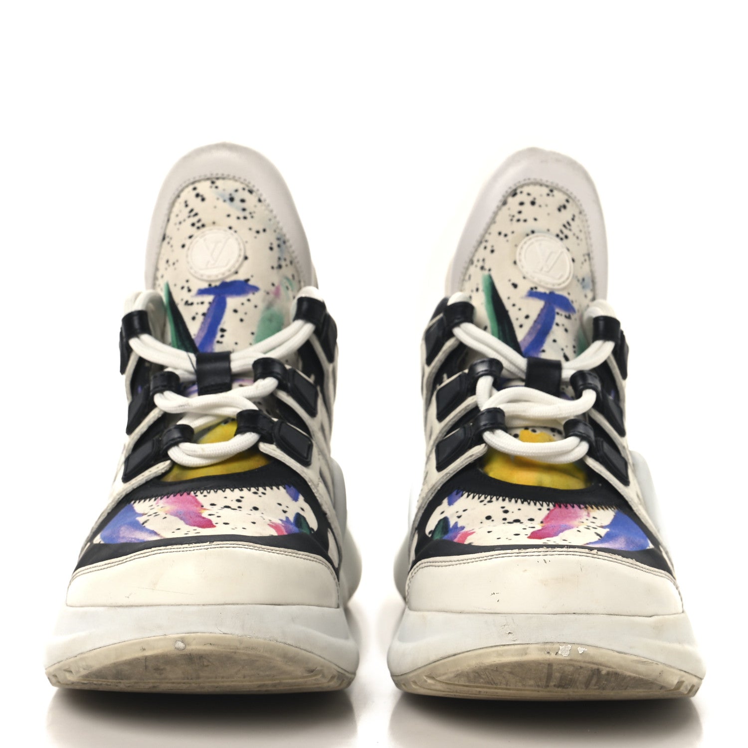 Louis Vuitton Calfskin Monogram LV Archlight Sneakers 39 Multicolor White 3 of 10