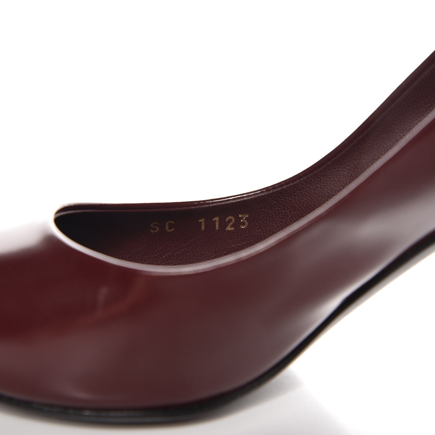 Louis Vuitton Glazed Calfskin Eyeline Pumps 36.5 Bordeaux 8 of 8
