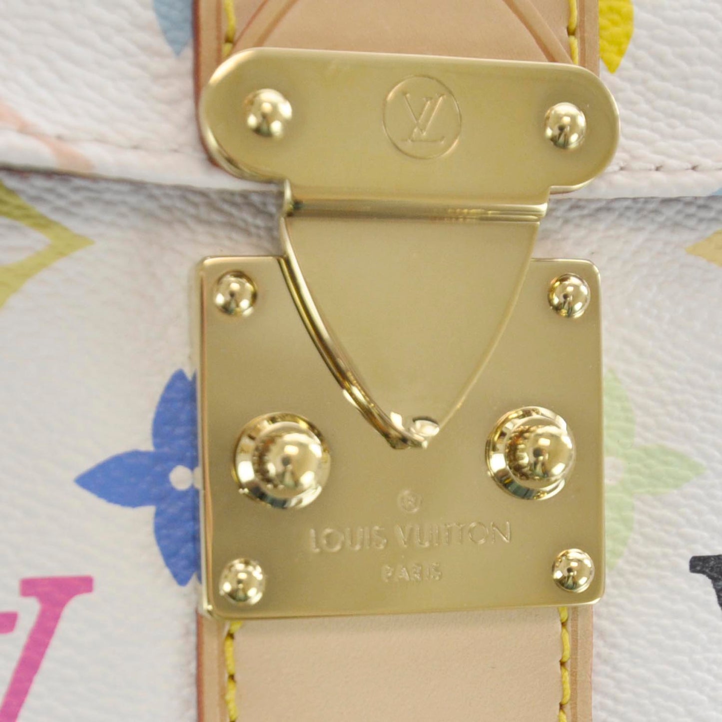 Monogram Multicolor Keepall 45 White