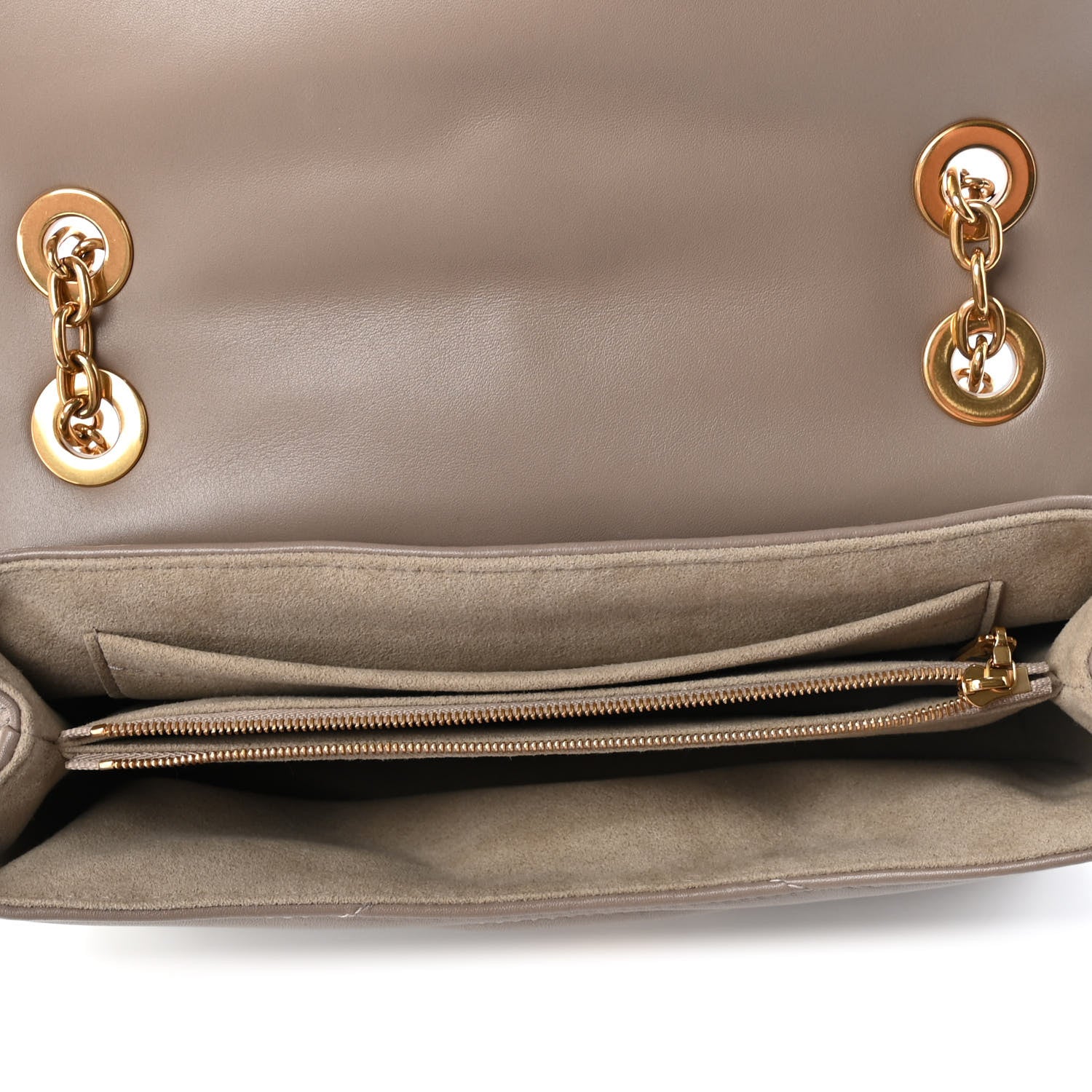 Louis Vuitton Calfskin LV New Wave Chain Bag Taupe 4 of 4