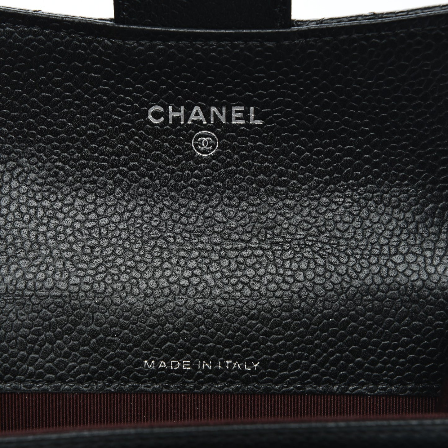 Caviar Quilted Flap Card Holder Black