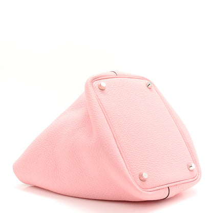 Hermes Taurillon Clemence Picotin Lock 18 PM Rose Sakura 4 of 11
