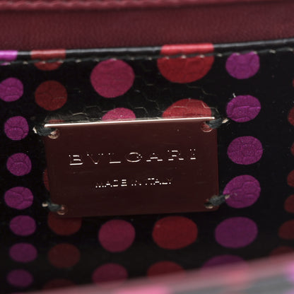 Bulgari Calfskin Snakeskin Printed Polka Dot Serpenti Forever Crossbody Bag Multicolor 5 of 9